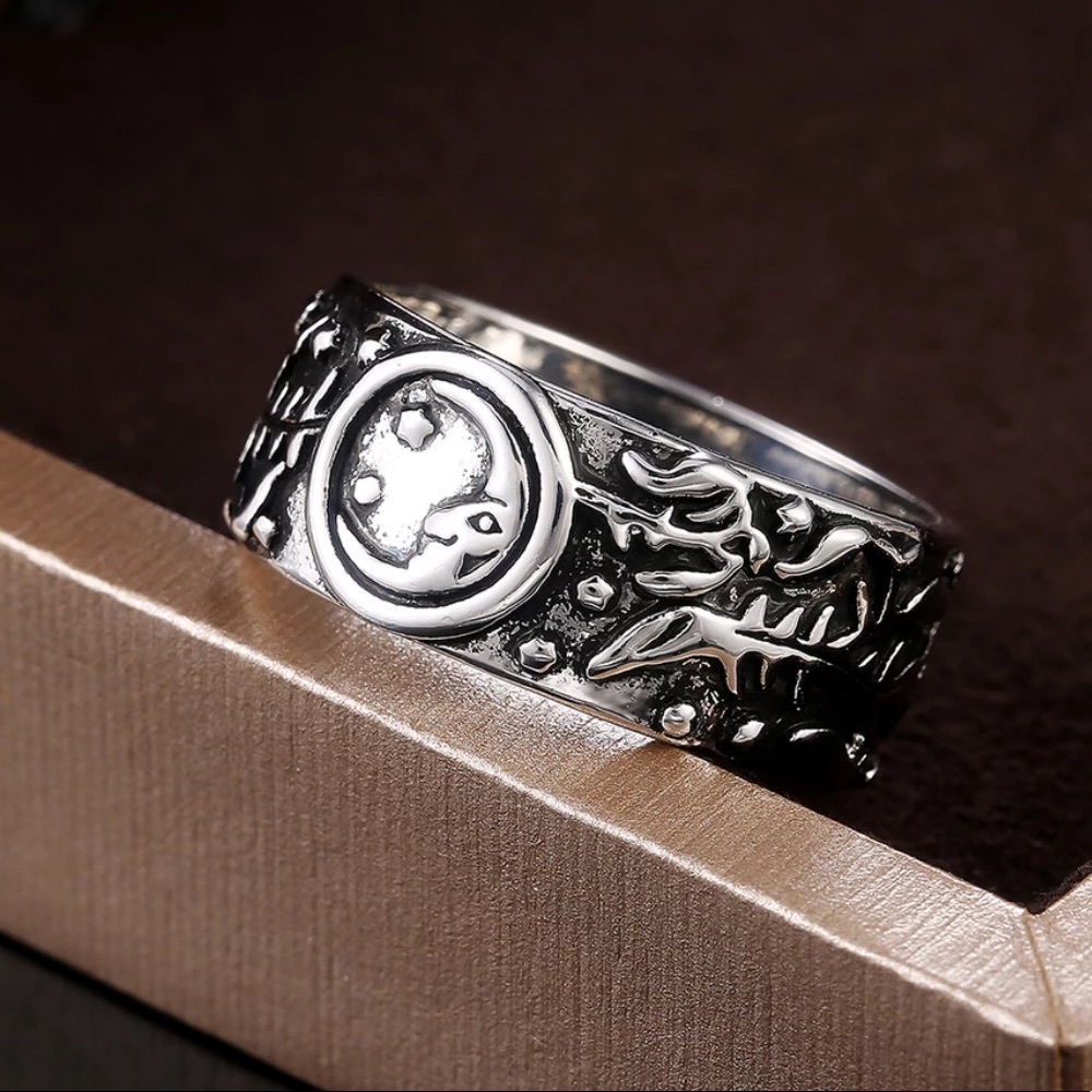 ☀️ Sun & Moon Sterling Silver BOHO S925 Ring 🌙 - Picture 3 of 6